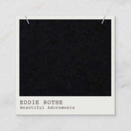 Modernes Schwarzes Kraft-Netzklassendisplay Quadratische Visitenkarte