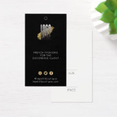 Modernes schwarzes Logo Kleidung Preis Markierung (Schreibtisch)