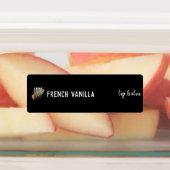 Modernes Schwarzes Logo-Lipstick-Gloss-Produkt Etiketten (Befestigt)