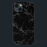 Modernes Schwarzes Marmorwandmuster Print Case-Mate iPhone Hülle<br><div class="desc">Elegantes graues Marmorwandmuster 3 in Schwarz,  Weiß und Grau.</div>