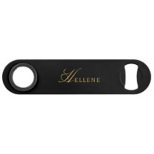 Modernes Schwarzes Minimal- und Gold-Script-Monogr