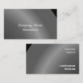 Modernes Schwarzes Modernes Neat schattiert Visitenkarte (Vorne/Hinten)