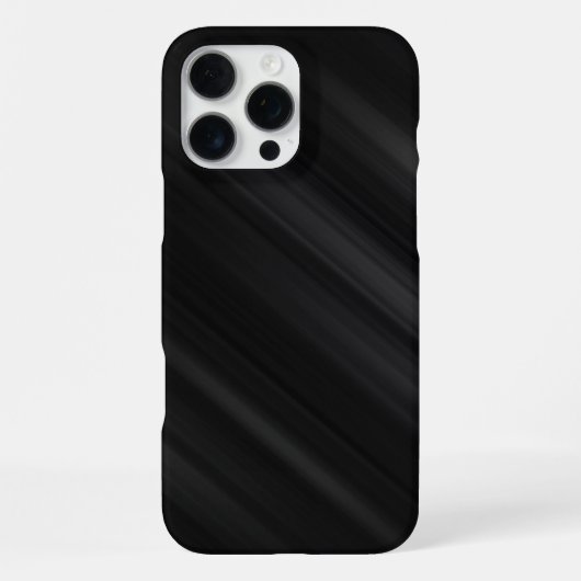 Modernes schwarzes Muster iPhone Hülle (Rückseite)