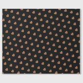 Modernes, schwarzes Musterpapier Geschenkpapier (Flach)