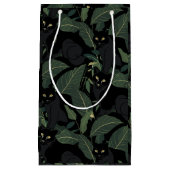 Modernes schwarzes Panther-Muster Kleine Geschenktüte (Vorderseite)