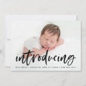 Modernes Schwarzes Pinselskript - Einführung in Fo Ankündigung (Vorderseite)