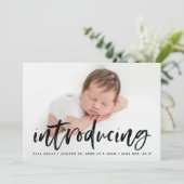 Modernes Schwarzes Pinselskript - Einführung in Fo Ankündigung (Stehend Vorderseite)