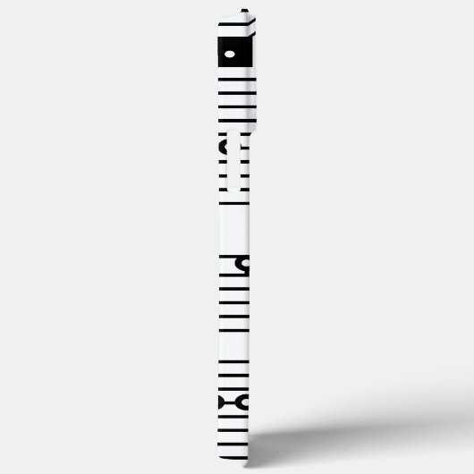 Modernes schwarzes Retro-Computergehäuse Case-Mate iPhone Hülle (Rückseite / Rechts)