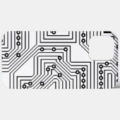 Modernes schwarzes Retro-Computergehäuse Case-Mate iPhone Hülle (Rückseite (Horizontal))