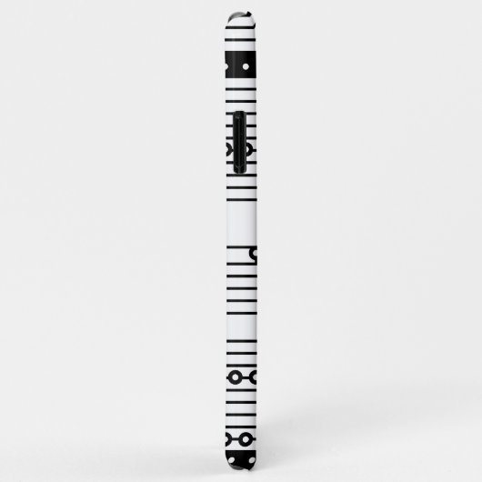 Modernes schwarzes Retro-Computergehäuse Case-Mate iPhone Hülle (Hinten/Rechts)