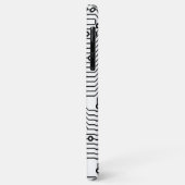 Modernes schwarzes Retro-Computergehäuse Case-Mate iPhone Hülle (Hinten/Links)