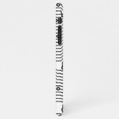 Modernes schwarzes Retro-Computergehäuse iPhone Hülle (Linke Seite)