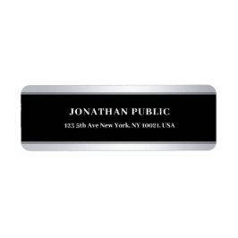 Modernes schwarzes Silber Elegante Vorlage Chic Po