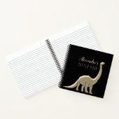 Modernes Schwarzes Sketch Notizblock (Innenseite)