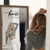 Modernes Schwarzes Skript-Liebe-Zuhause-Window Fensteraufkleber