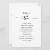 Modernes Schwarzes Skript Tischnummer 10 Seating C (Vorne/Hinten)