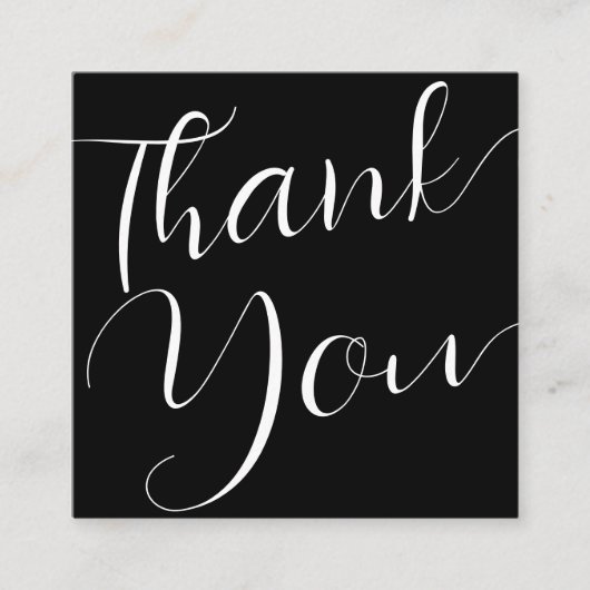 Modernes Schwarzes Skript Vielen Dank Business Dis Rabattkarte (Vorderseite)