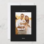 Modernes Schwarzes Sonnenburst Frohe Weihnachten 2 (Rückseite)