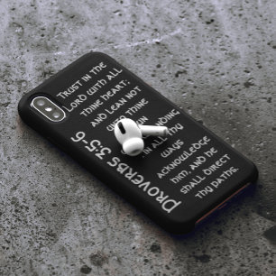 Modernes Schwarzes Sprichwort Bibelverse Case-Mate iPhone Hülle