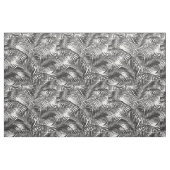 Modernes schwarzes tropisches Palmemuster Stoff (Fat Quarter (45,7 x 55,9 cm))