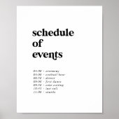 Modernes Schwarzes Typografisches Veranstaltungspa Poster (Vorne)
