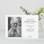 Modernes Schwarzes u. Weiß, die das Dankeskarte (Stehend Vorderseite)