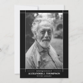 Modernes Schwarzes u. Weiß in liebevollem Dankeskarte