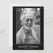 Modernes Schwarzes u. Weiß in liebevollem Dankeskarte (Vorderseite)