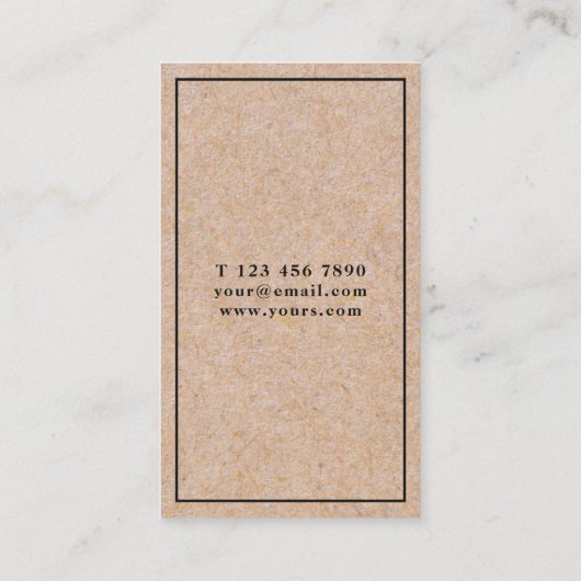 Modernes Schwarzes Visitenkarte (Rückseite)