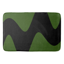 Modernes Schwarzwald-Grün Badematte