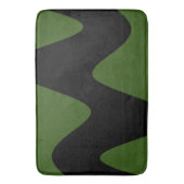 Modernes Schwarzwald-Grün Badematte (Vorderseite Vertikal)