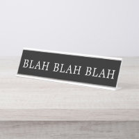 Modernes Schwarzweiss-Blabla - Blabla Zeichen