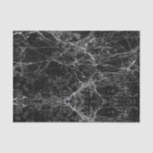 Modernes Schwarzweiss-Imitat-Marmormuster Seidenpapier (Vorderseite)