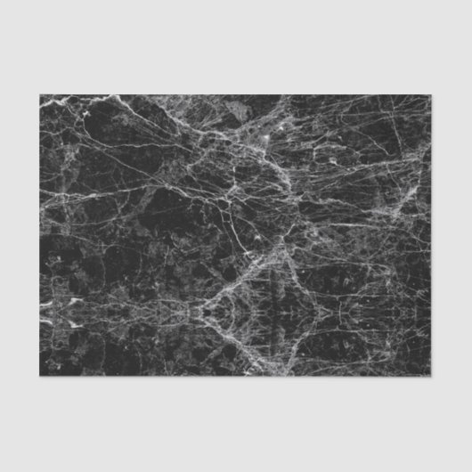 Modernes Schwarzweiss-Imitat-Marmormuster Seidenpapier (Vorderseite)