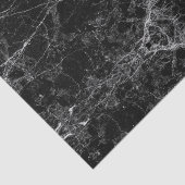 Modernes Schwarzweiss-Imitat-Marmormuster Seidenpapier (Ausschnitt)