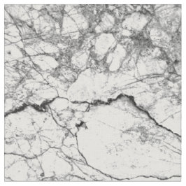 Modernes Schwarzweiss-Imitat-Marmormuster Stoff