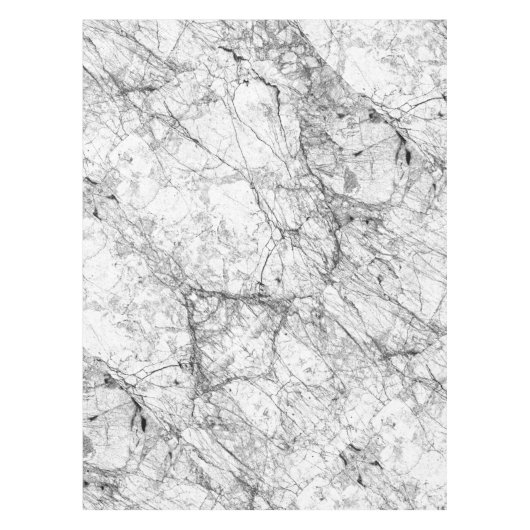 Modernes Schwarzweiss-Imitat-Marmormuster Tischdecke (Vorderseite)