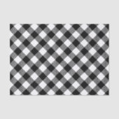 Modernes Schwarzweiss-Karo-Gingham-Muster Seidenpapier (Vorderseite)