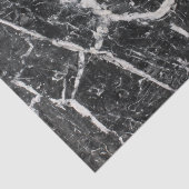 Modernes Schwarzweiss-Marmormuster Seidenpapier (Ausschnitt)