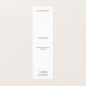 Modernes Schwarzweiss-Monogramm-elegantes Visitenkarten (Innenseite Aufgefaltet)