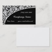 Modernes Schwarzweiss-Muster Visitenkarte (Vorne/Hinten)