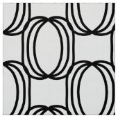 Modernes Schwarzweiß-Stoff Stoff (Muster)