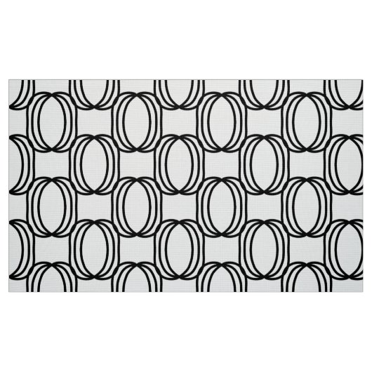 Modernes Schwarzweiß-Stoff Stoff (Fat Quarter (45,7 x 55,9 cm))