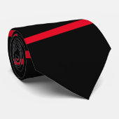 Modernes Schwarzweiß und Grau Geometrisch Krawatte (Gerollt)