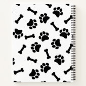 Modernes Schwarzweiß-Weiß-Papier - benutzerdefinie Notizblock (Rückseite)