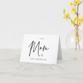 Modernes Schwarzweiss zu meiner Mama an meinem Karte (Gelbe Blume)