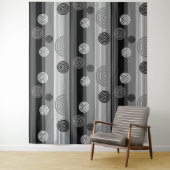 Modernes Schwarzweißdesign Wandteppich (Beispiel)