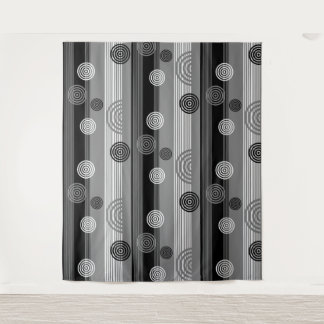 Modernes Schwarzweißdesign Wandteppich