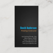 Modernes Schweißservice und Foto für die Fertigung Visitenkarte (Rückseite)