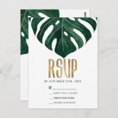 Modernes Schweizer Tropenkäse Leaf Gold UAWG Postkarte (Vorne/Hinten)